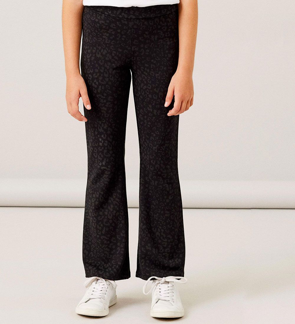 Name It Trousers - Noos - NkfTrikkaleo Bootcut - Black
