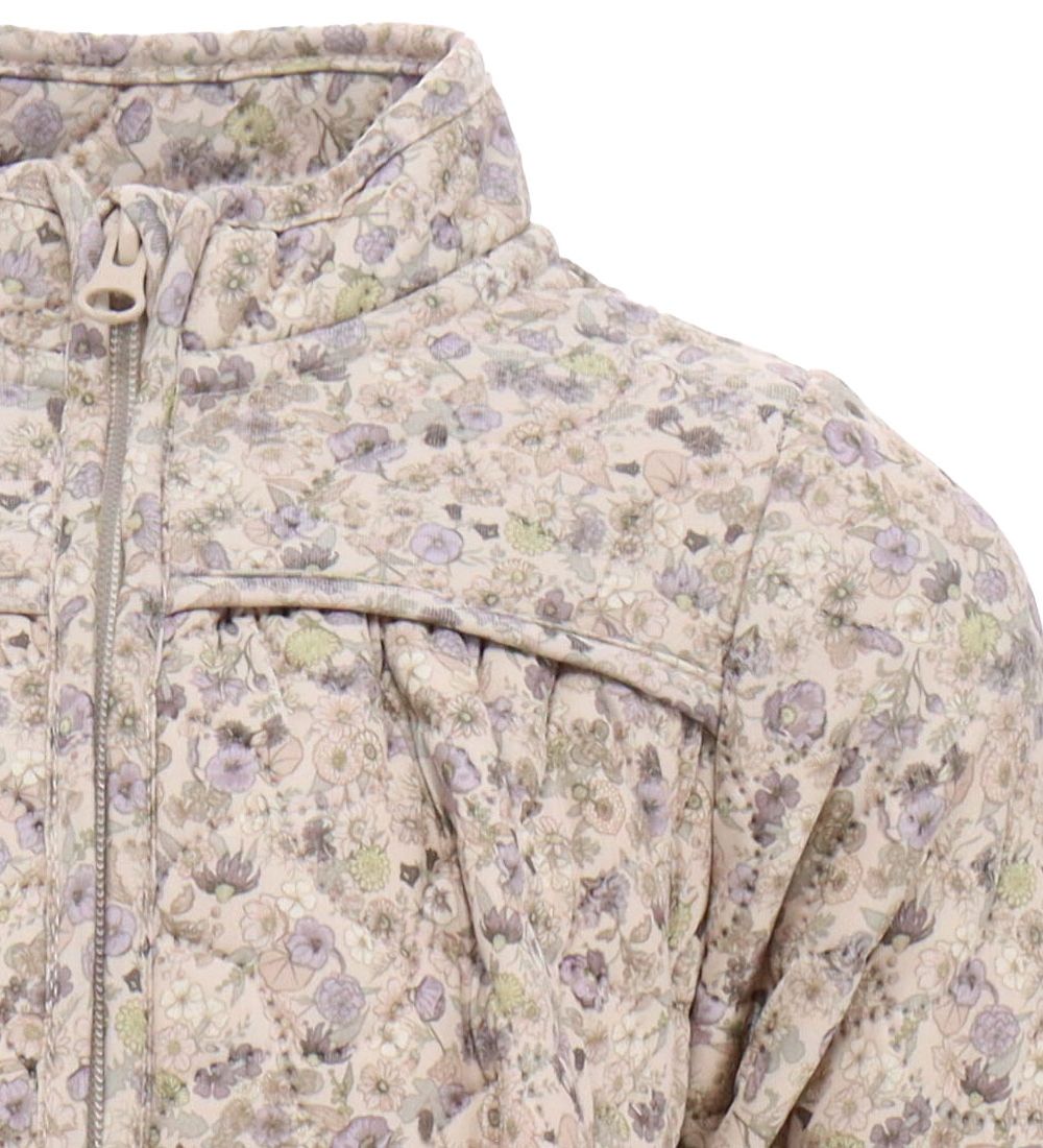 Wheat Thermo Jacket - Thilde - Clam Flower Field