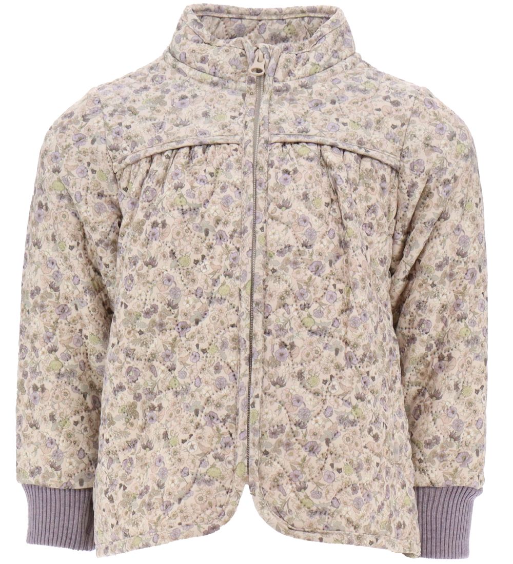 Wheat Thermo Jacket - Thilde - Clam Flower Field