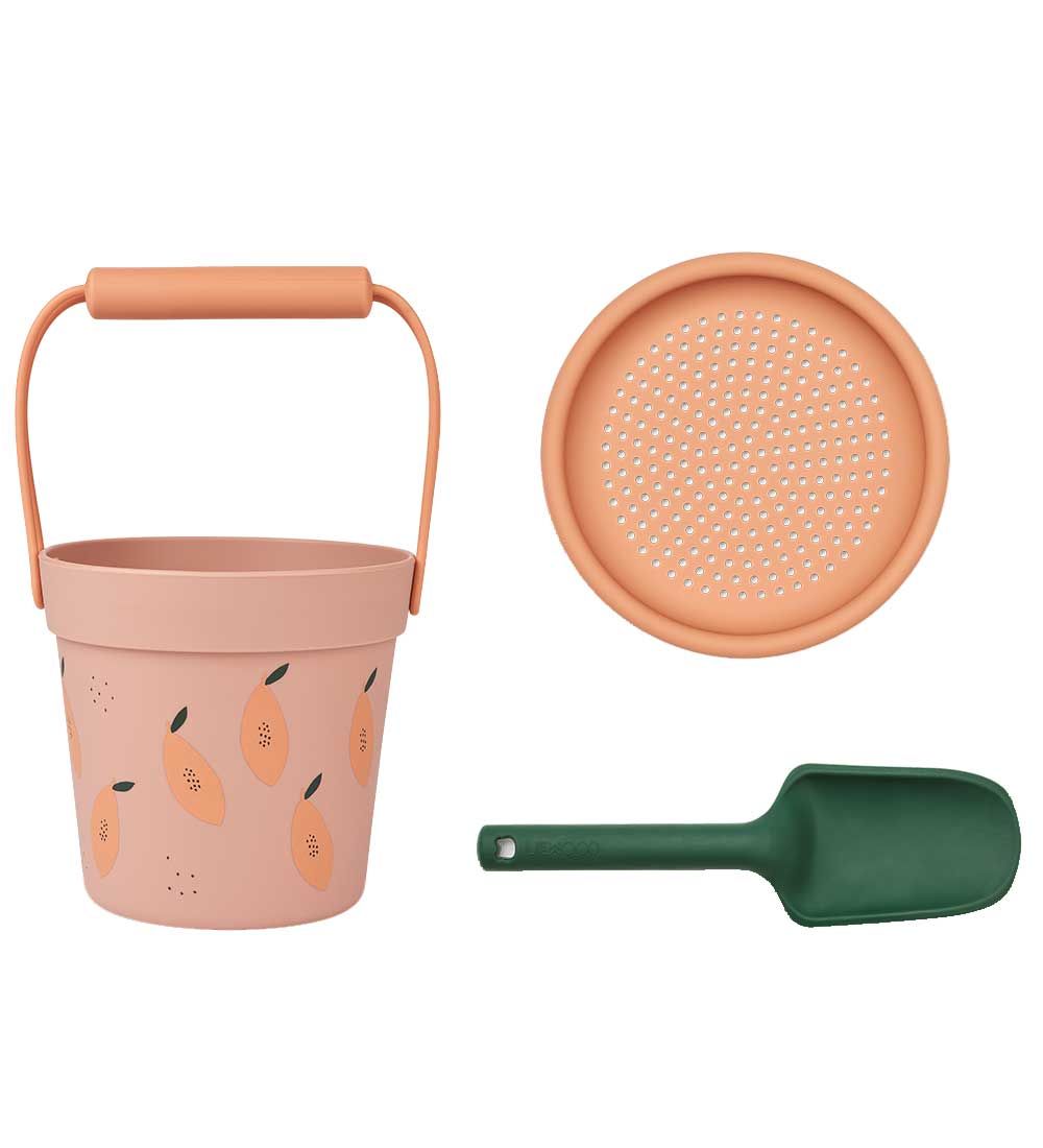 Liewood Beach Set - 3 Parts - Elmo - Papaya Pale