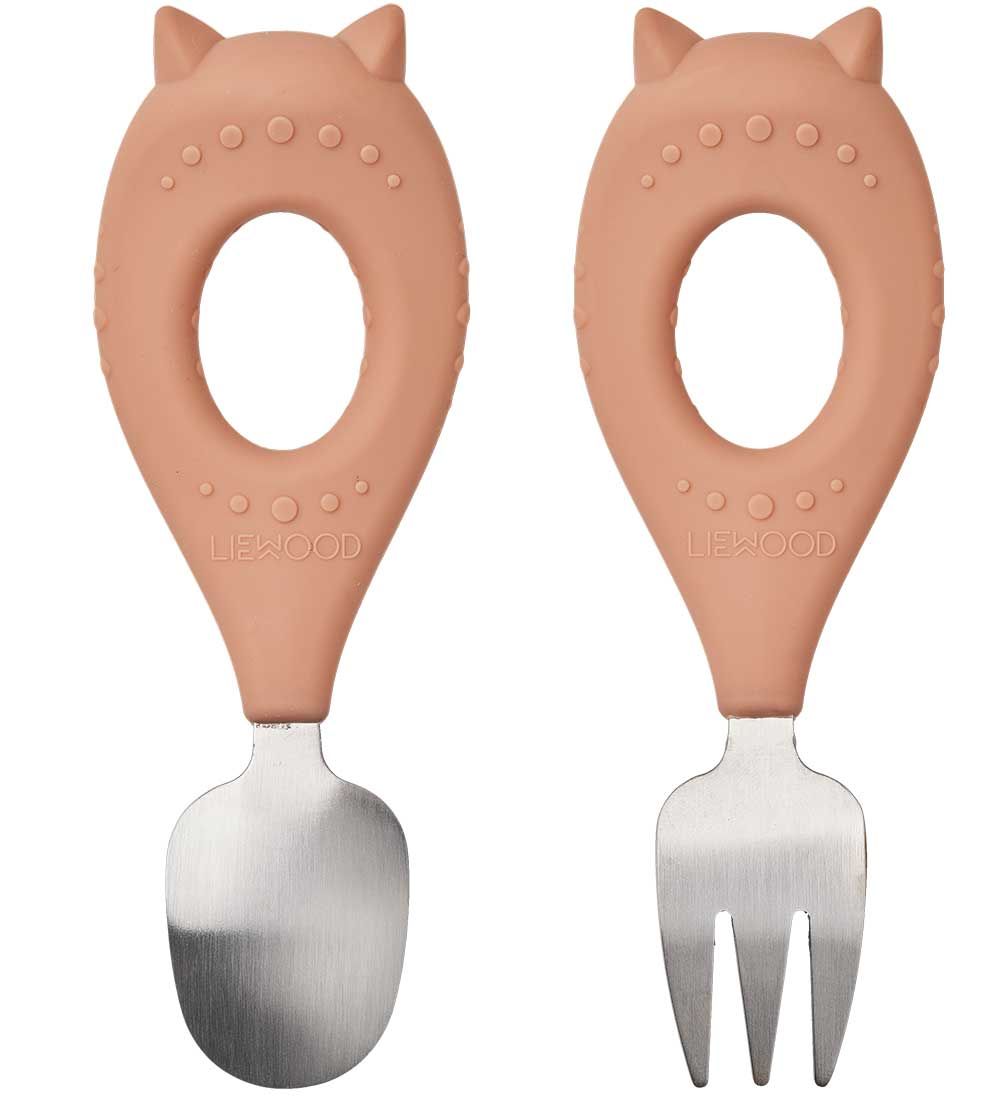 Liewood Cutlery - Stanley - CAT/Tuscany Rose