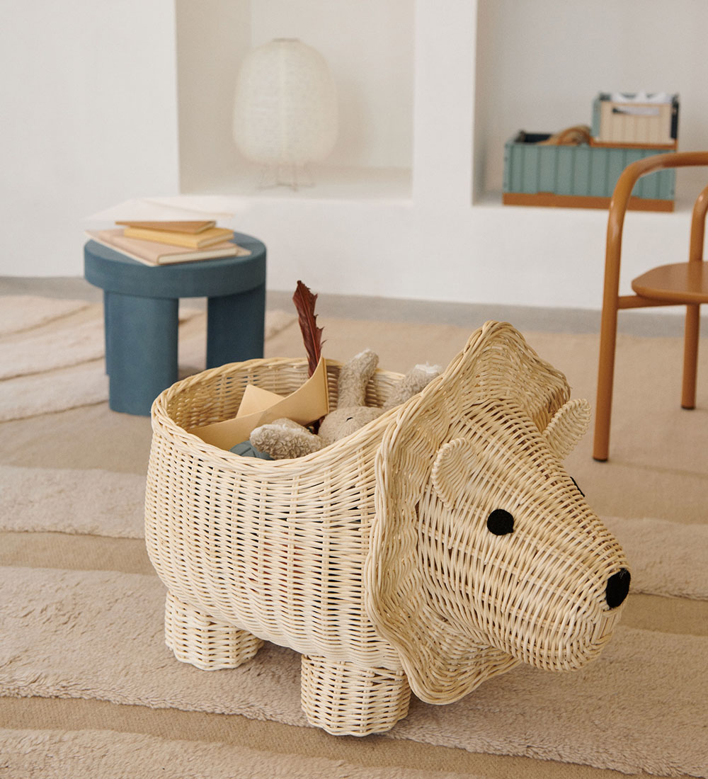 Liewood Animal basket - 48x33x40 cm - Anya - Natural