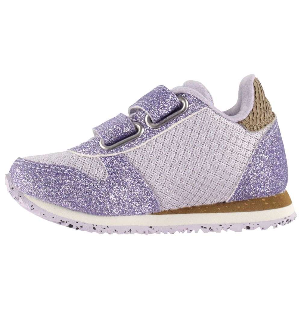 Woden Sneakers - Ydun Glitter II Kids - Gerookt Lavender