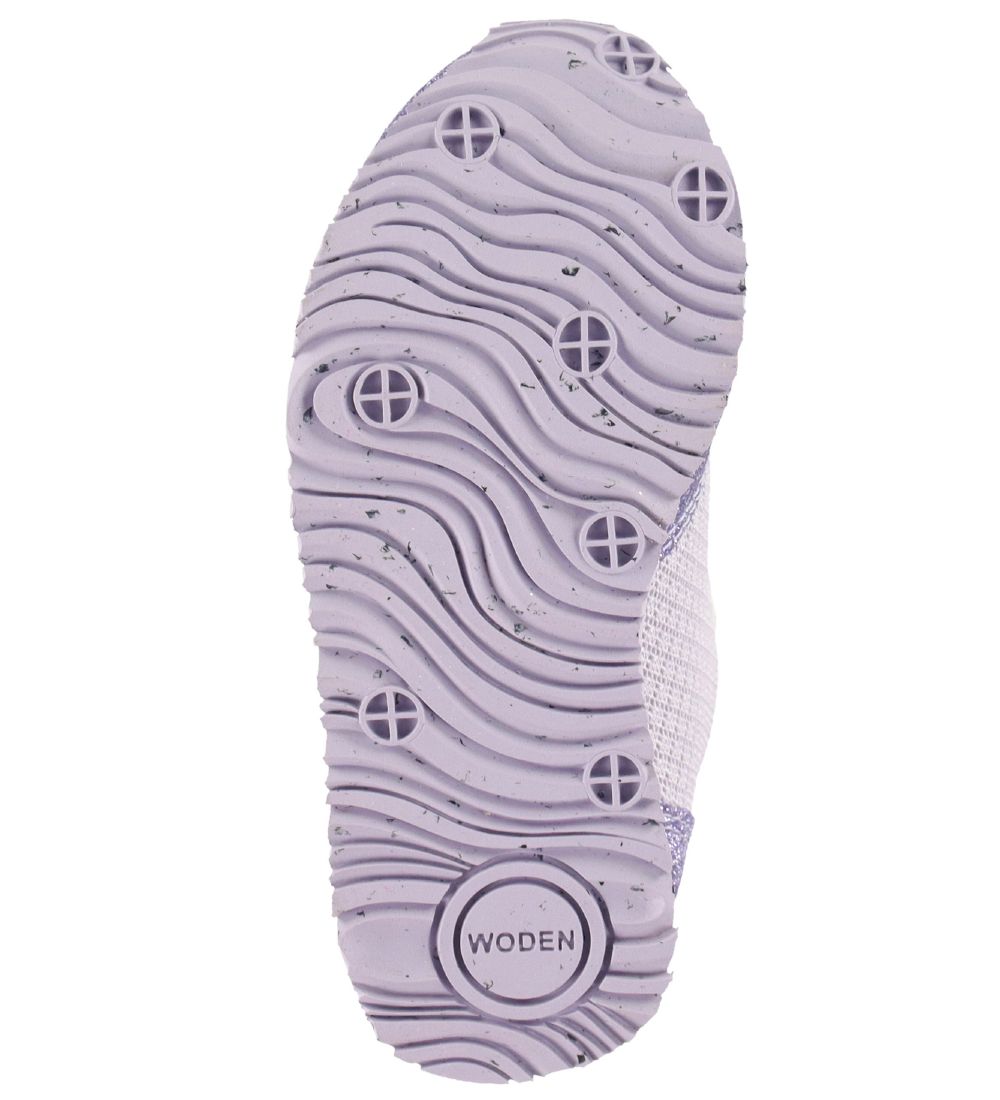 Woden Sneakers - Ydun Glitter II Kids - Gerookt Lavender