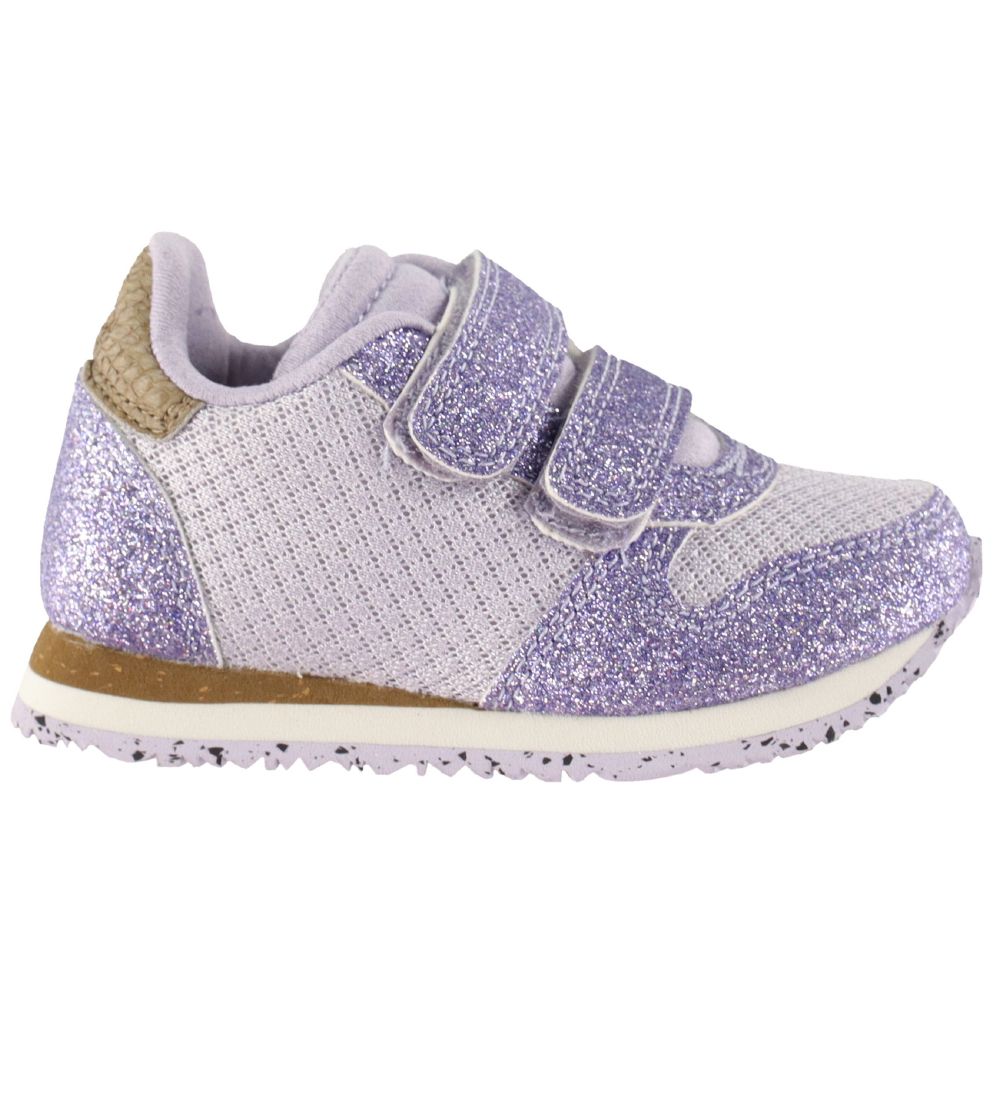 Woden Sneakers - Ydun Glitter II Kids - Gerookt Lavender