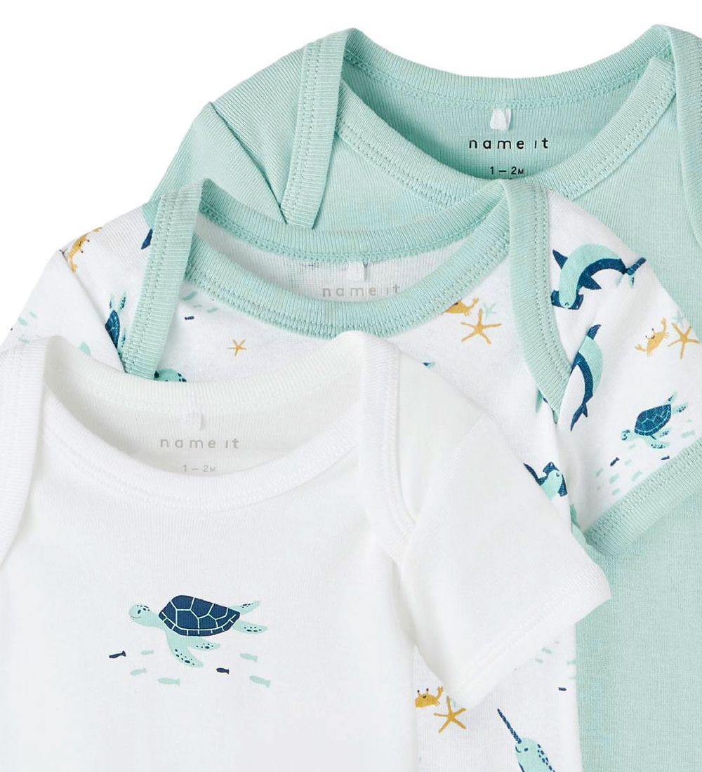 Name It Bodysuit s/s - NbmBody - 3-Pack - Blue Haze