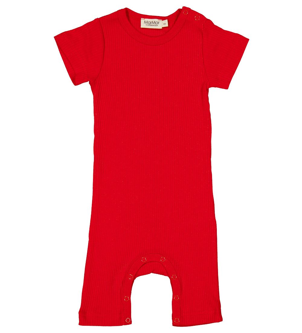 MarMar Summer Romper - Rib - Modal - Red Currant