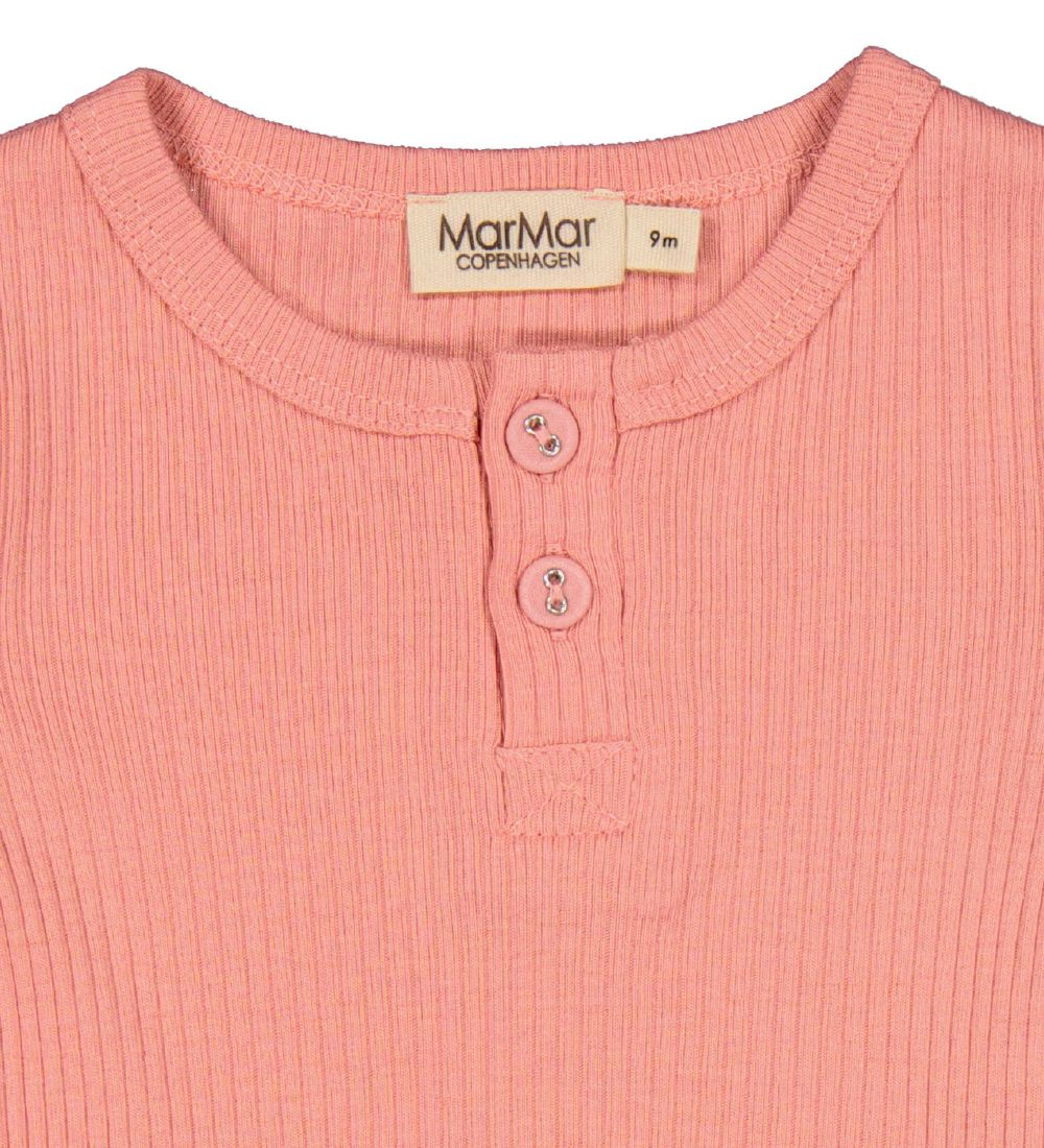 MarMar Bodysuit s/s - Rib - Modal - Pink Delight
