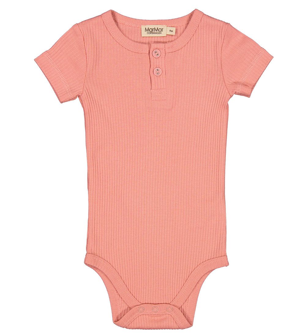 MarMar Bodysuit s/s - Rib - Modal - Pink Delight