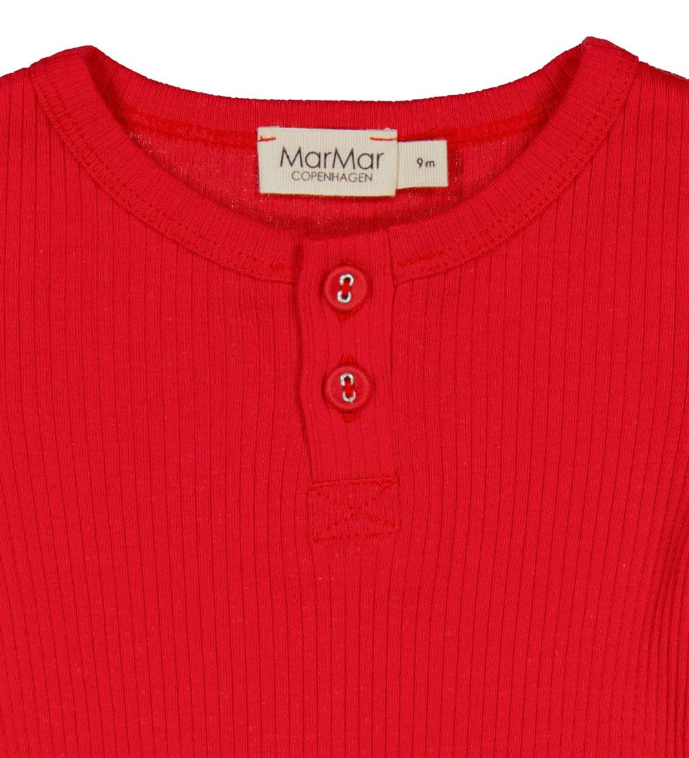 MarMar Bodysuit s/s - Rib - Modal - Red Currant