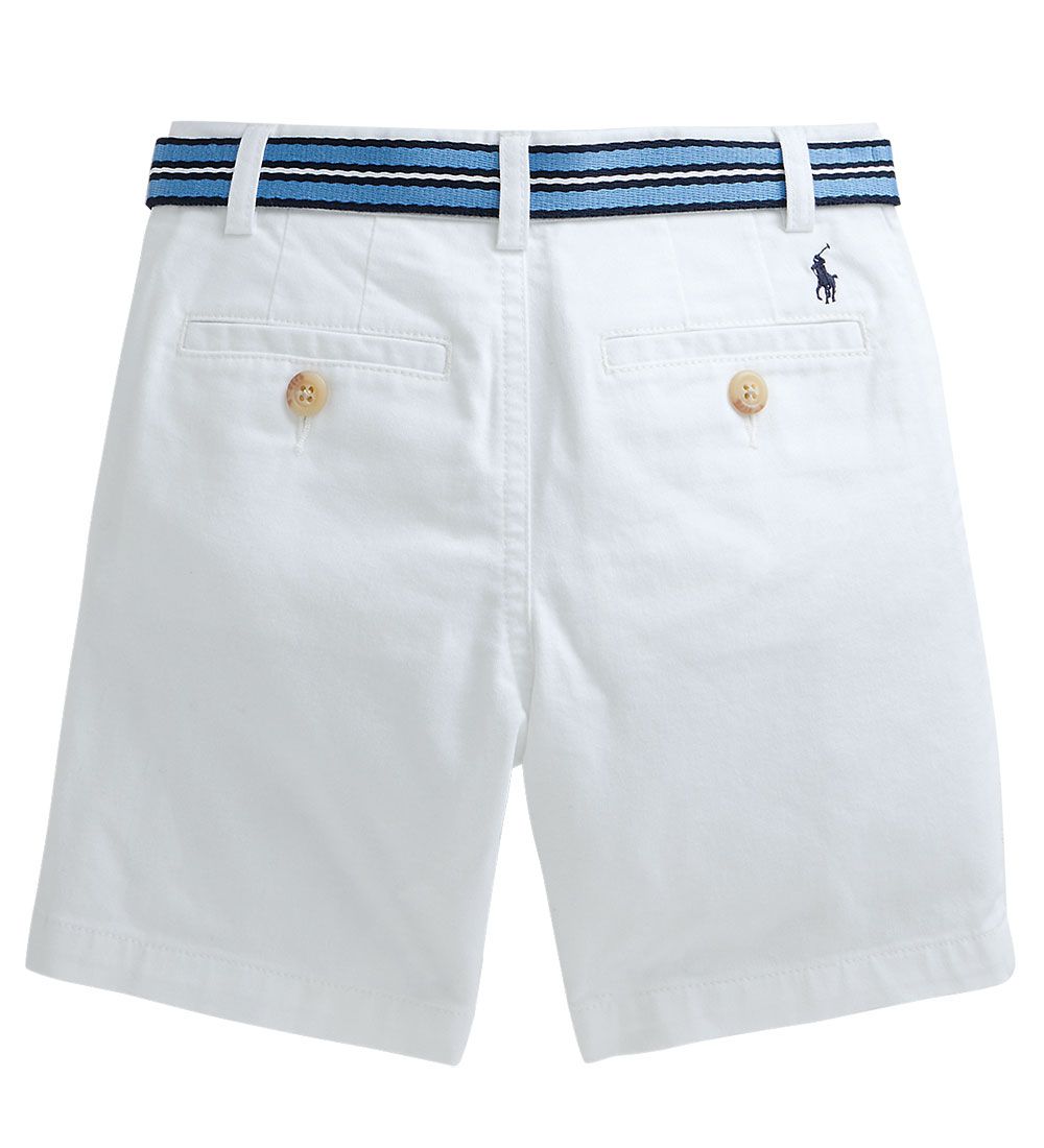 Polo Ralph Lauren Shorts - Bedford - Classic I - White w. Belt