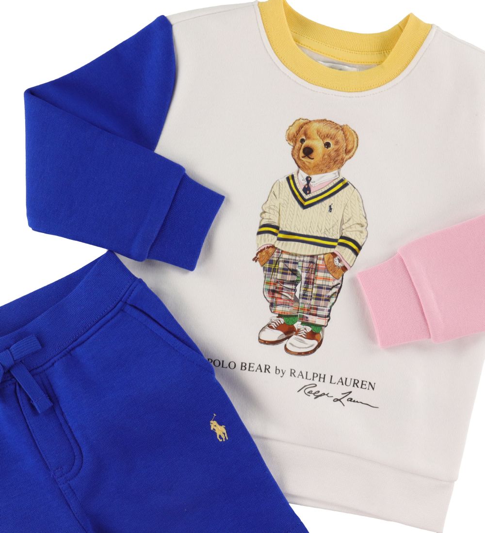 Polo Ralph Lauren Peysa/Íþrótta stuttbuxur - Úr Hill - Hvítt/blá