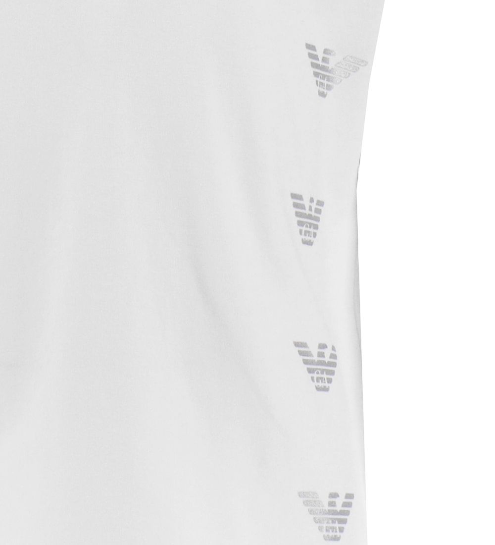 EA7 T-shirt - White w. Silver logos