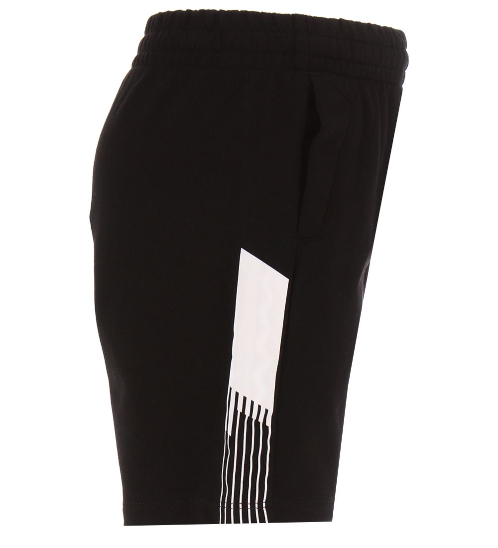 EA7 Sweat Shorts - Black w. White