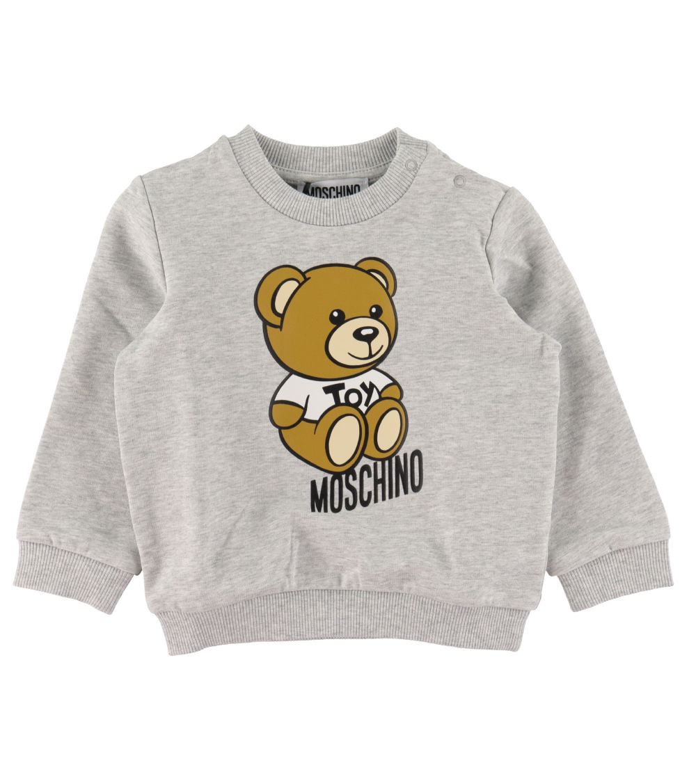 Moschino Sweatshirt - Grey Melange w. Logo