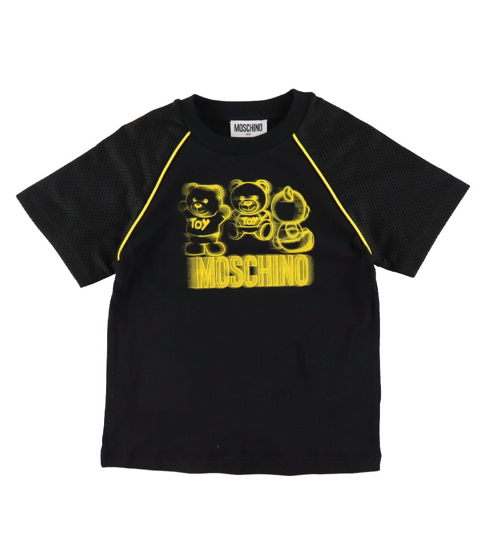 Moschino T-paita/Shortsit - Musta, Keltainen