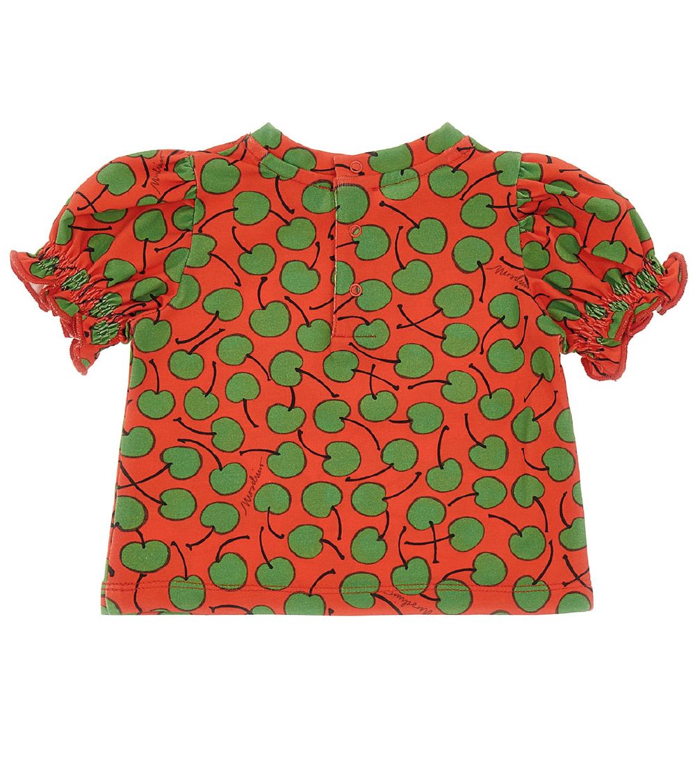 Moschino T-shirt - Red/Green w. Wear