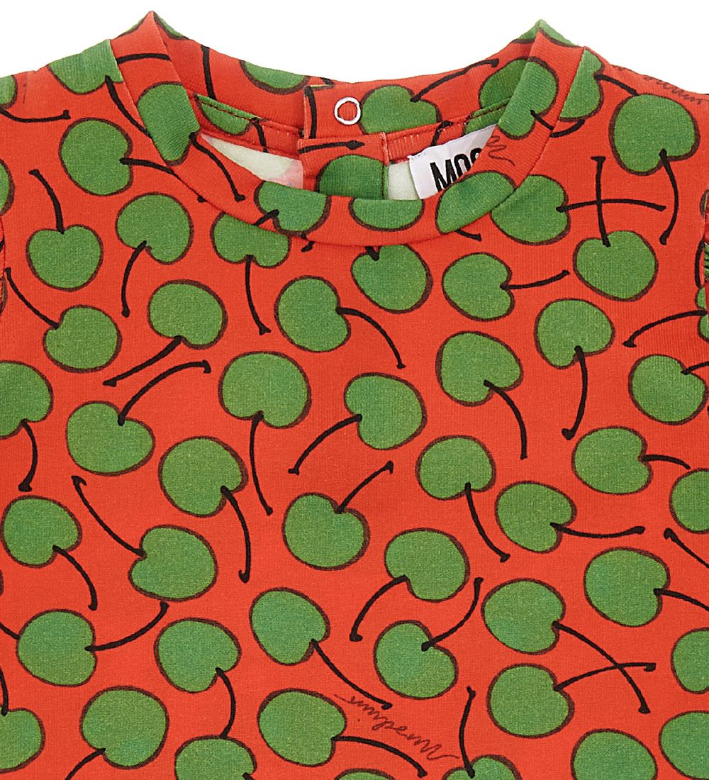 Moschino T-shirt - Red/Green w. Wear