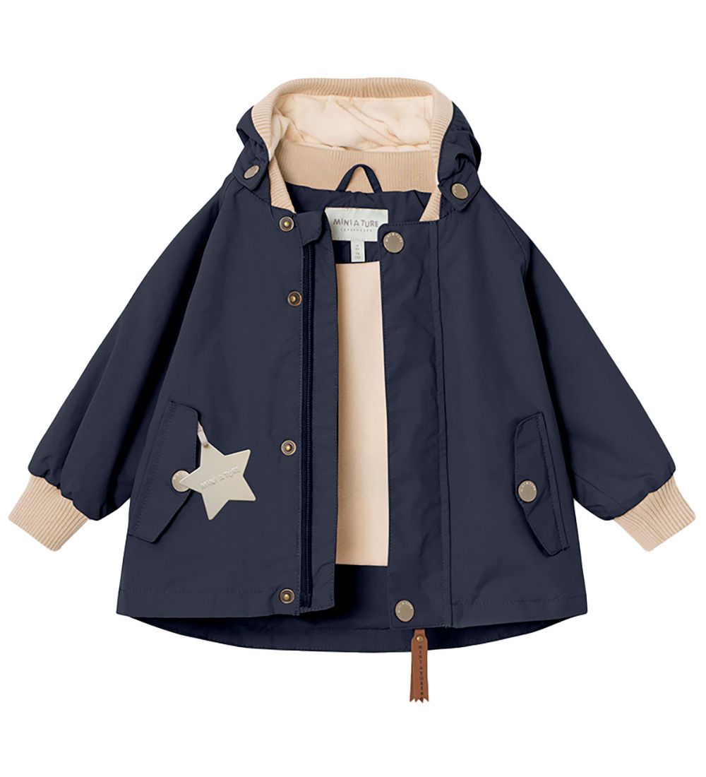 Mini A Ture Lightweight Jacket - Wally Fleece - Ombre Blue