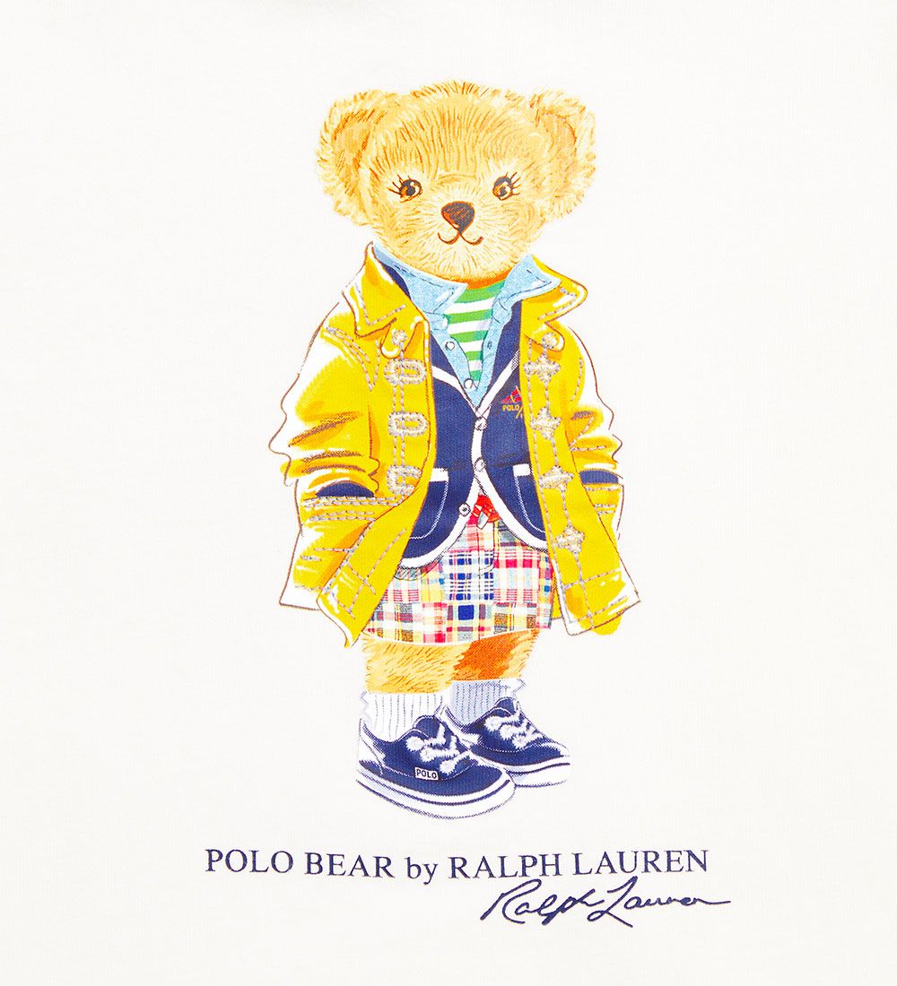 Polo Ralph Lauren T-shirt - Watch Hill - Offwhite w. Soft Toy