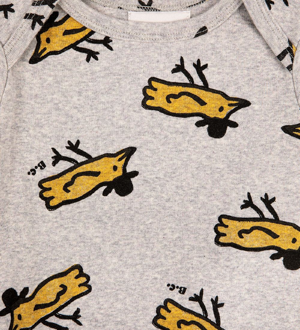 Bobo Choses Bodysuit s/s - Mr Birdie - Grey