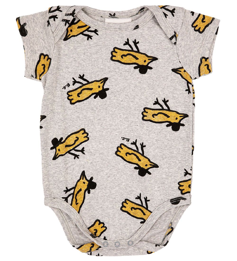 Bobo Choses Bodysuit s/s - Mr Birdie - Grey