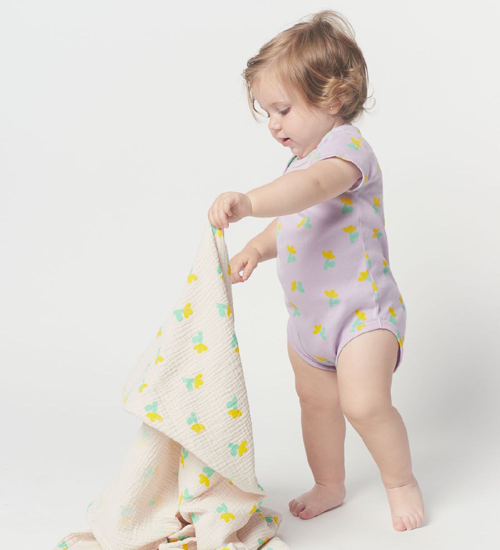 Bobo Choses Bodys k/ä - 2er-Pack - Sea Flower - Weiß/Lila