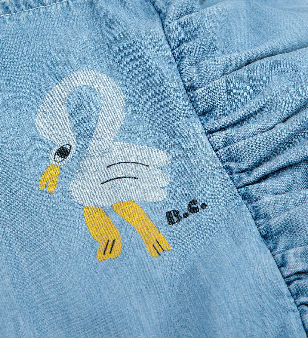 Bobo Choses Dress - Pelican Denim Ruffle - Blue