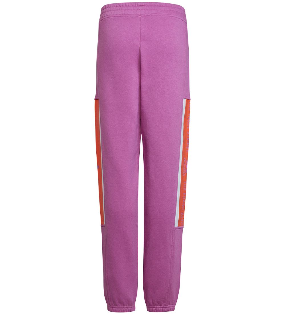 adidas Performance Sweatpants - G ES BL WARM PT - Purple/Orange