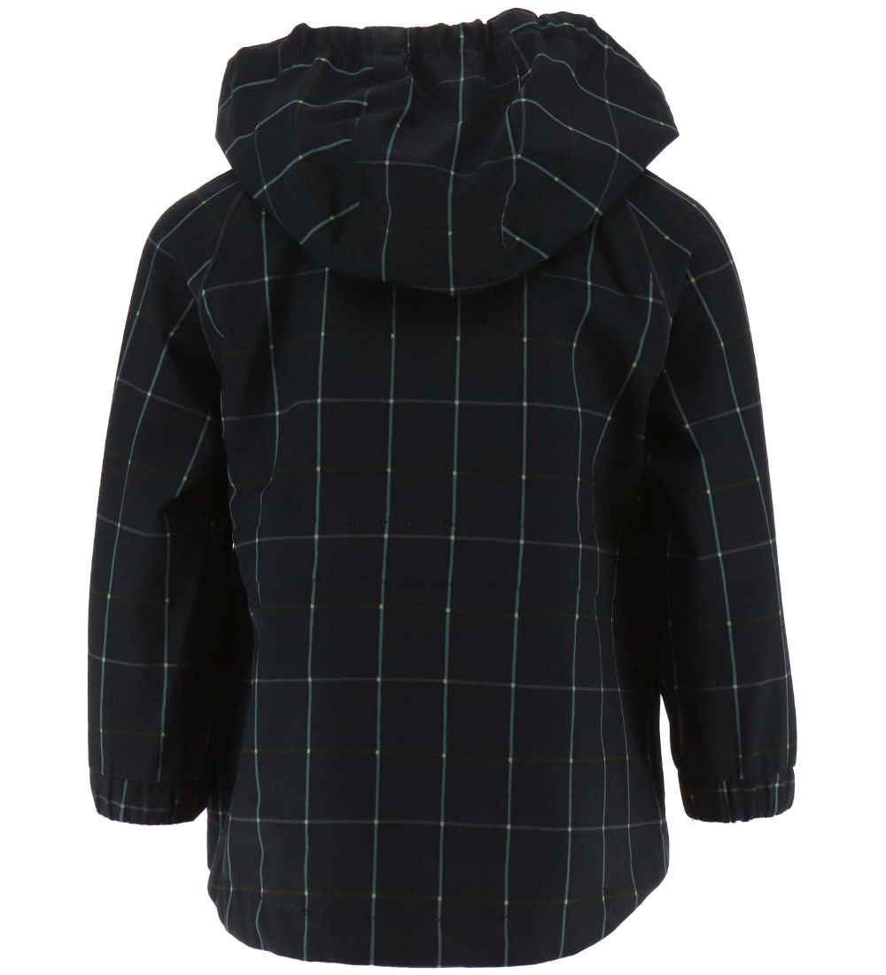 byLindgren Rain Jacket - PE - Little Alvin - Midnight Ink Check