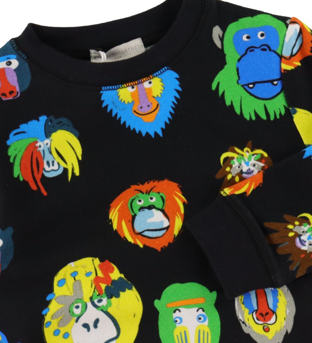 Stella McCartney Kids Sweatshirt - Black w. Monkeys