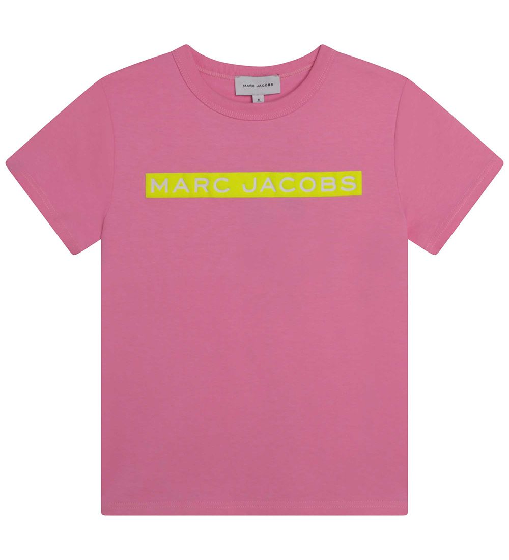 Little Marc Jacobs T-shirt - Apricot w. Neon Yellow