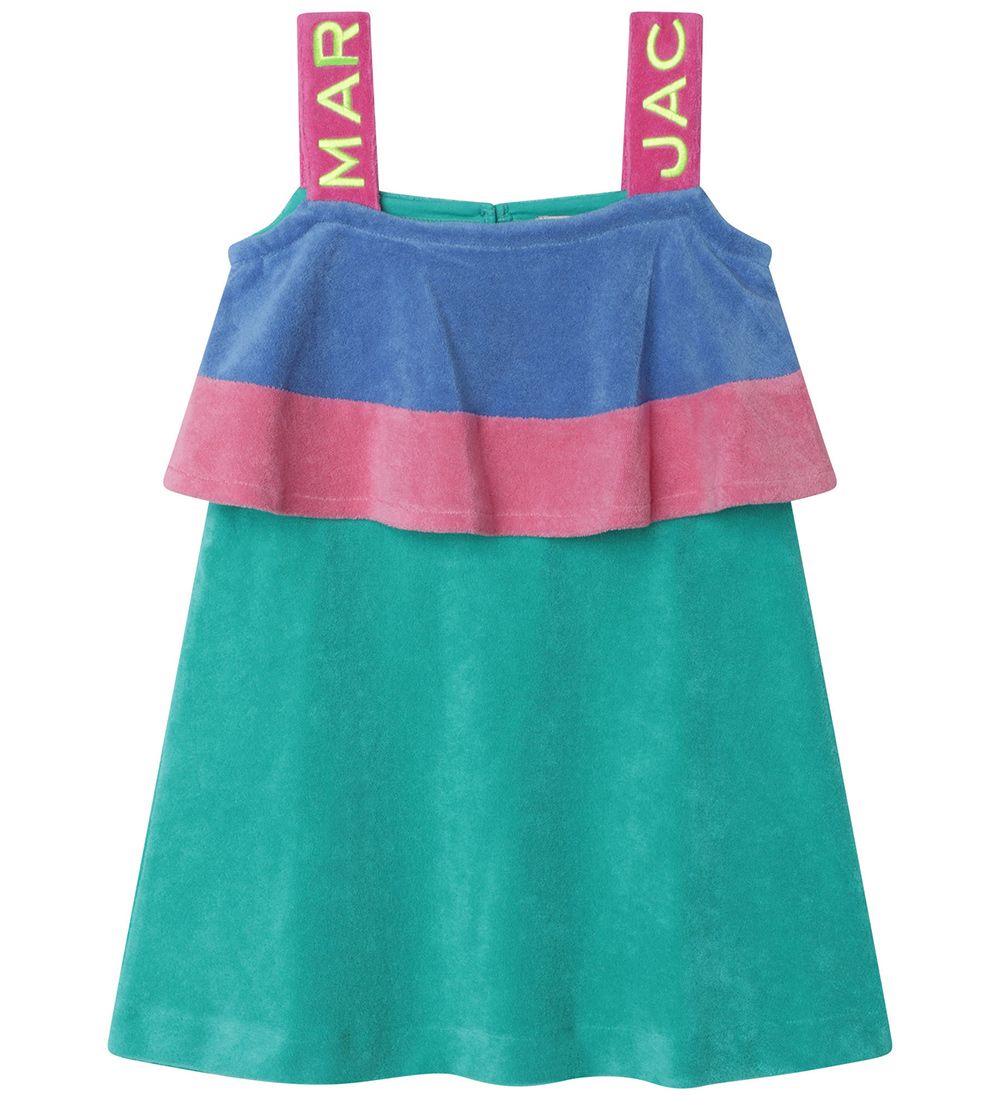 Robe Little Marc Jacobs - Tissu-éponge - Vert av. Bleu/Rose