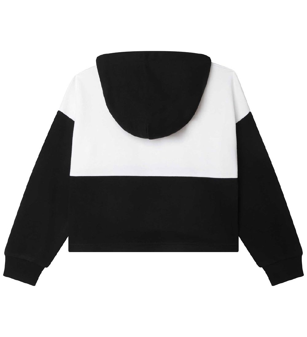 DKNY Hoodie - Cropped - White/Black