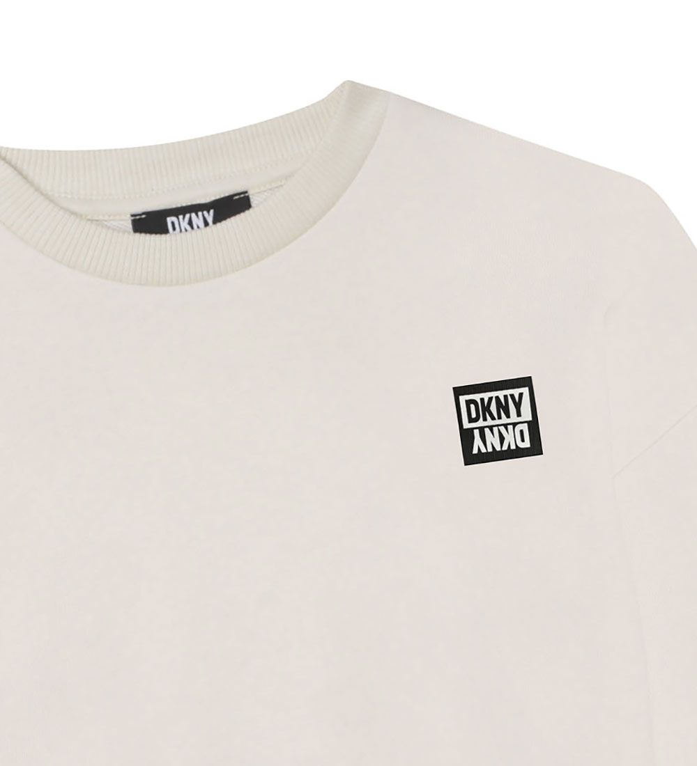 DKNY Sweatshirt - Beskuren - Sand