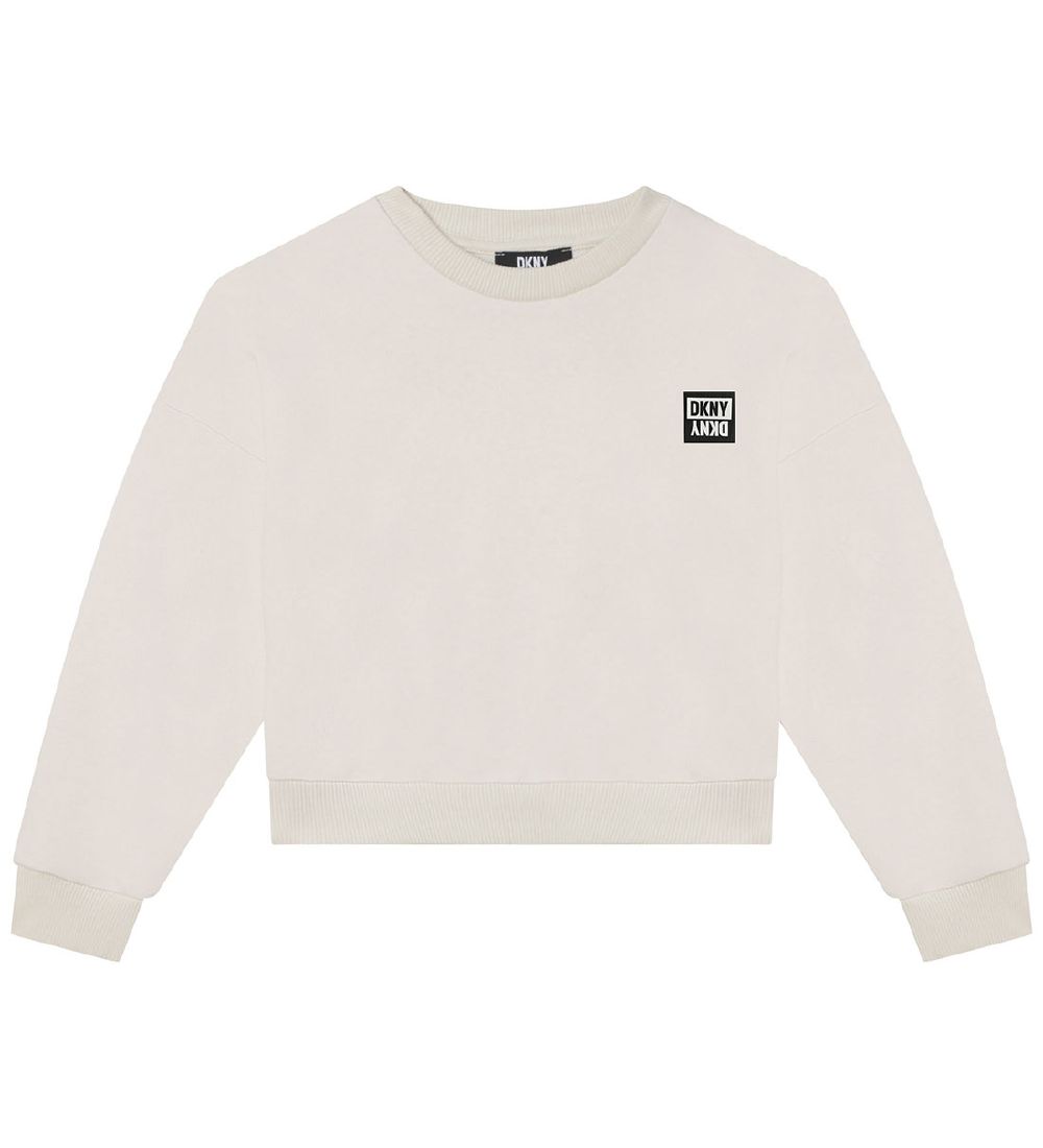 DKNY Sweatshirt - Beskuren - Sand