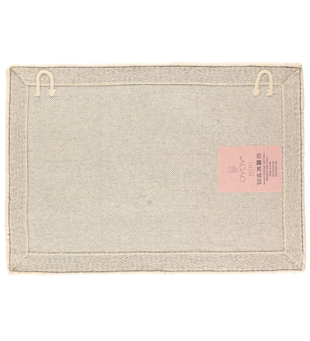 OYOY Tapestry/Rug - 65x45 cm - Brown w. Croissant