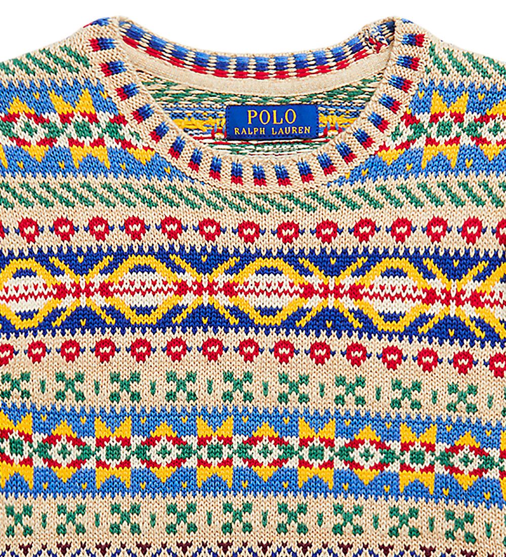 Polo Ralph Lauren Blouse - Knitted - Watch Hill - Beige w. Multi