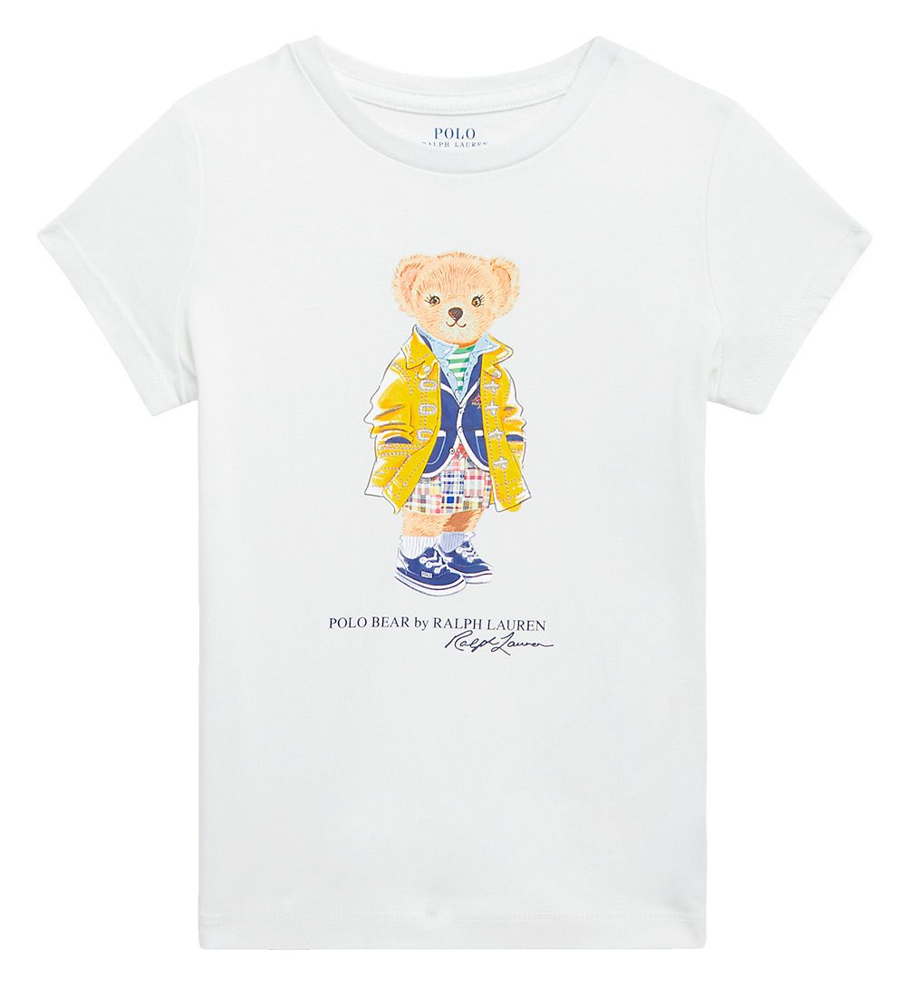 Polo Ralph Lauren T-shirt - Watch Hill - White w. Soft Toy