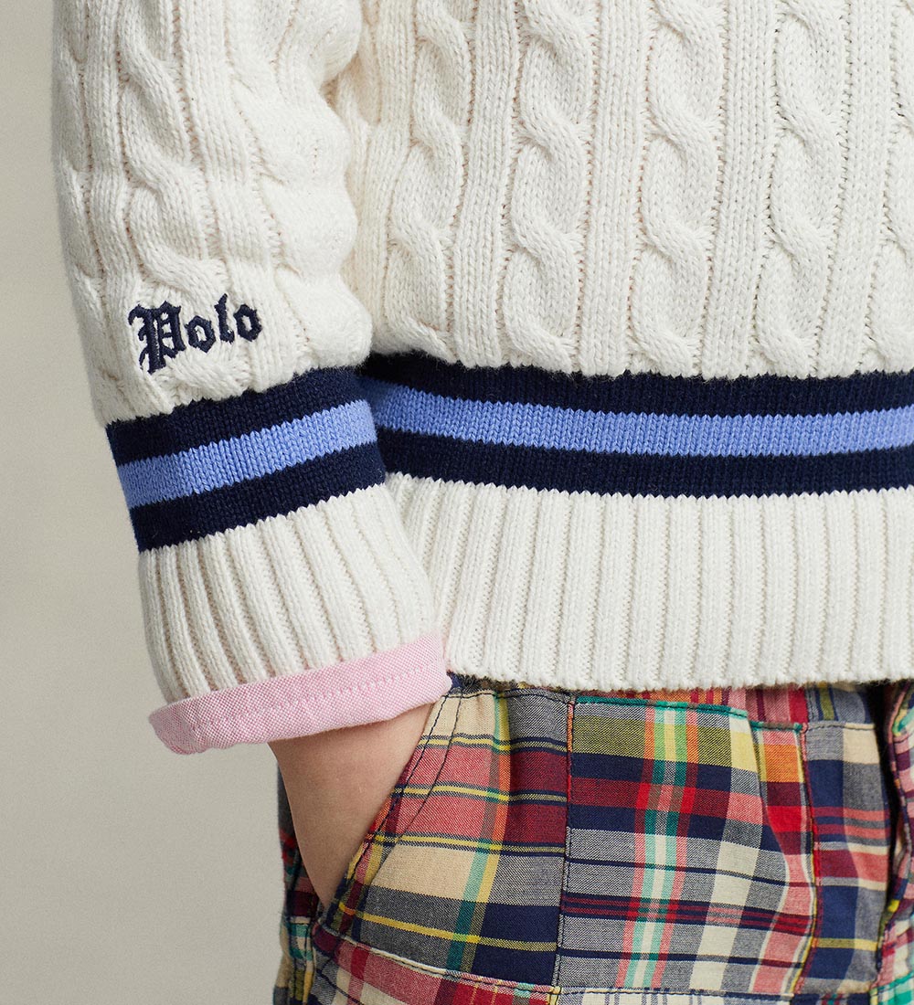 Polo Ralph Lauren Blouse - Knitted - Watch Hill - Cream/Navy