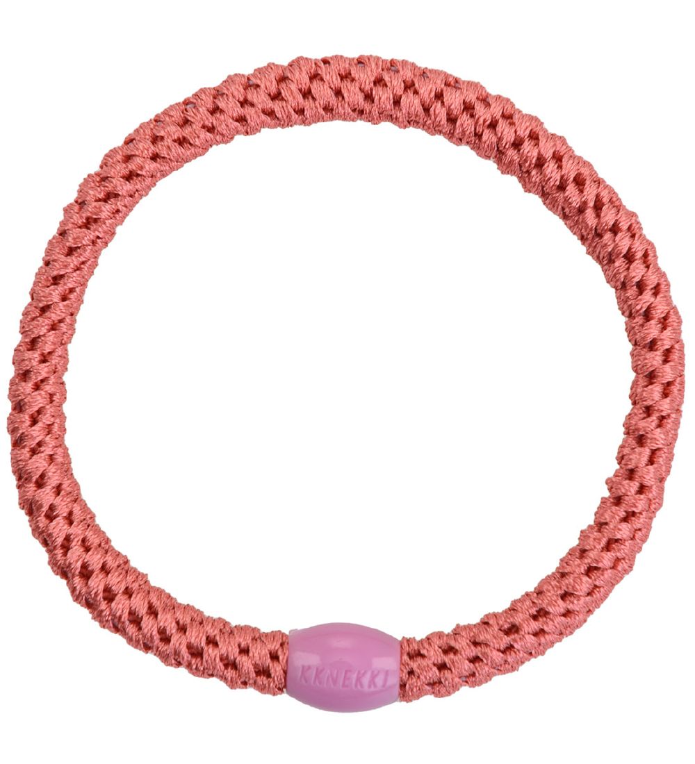 Kknekki Elastic Hair Bands - 6-Pack - Slim - Pastel Glitter/Ligh