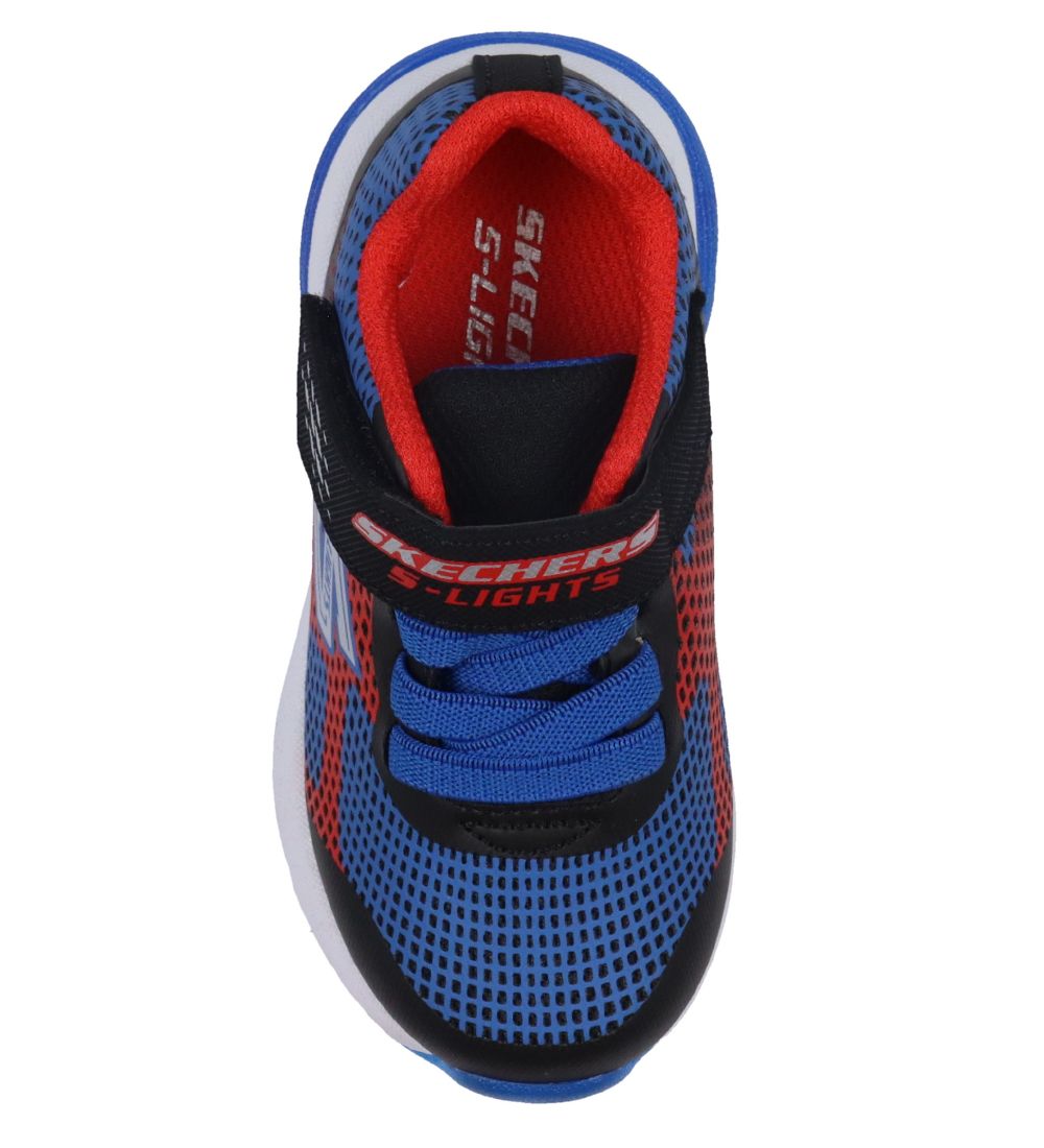 Skechers Shoe w. Lights - Boys S Lights - Black/Red/Blue