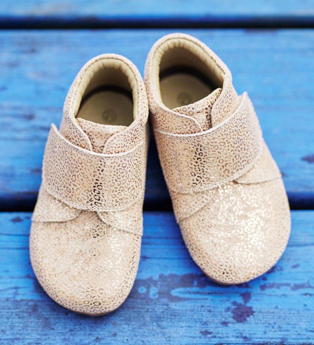 Bundgaard Leder-Krabbelschuhe - Tannu - Rose Cloud