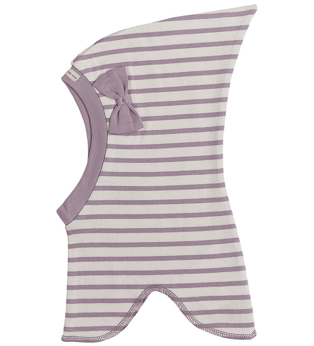 Racing Kids Balaclava - Single Layer - Dusty Lavender/Eggshell