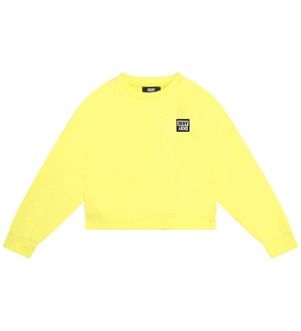 Sweat-shirt DKNY - Recadré - Lemon