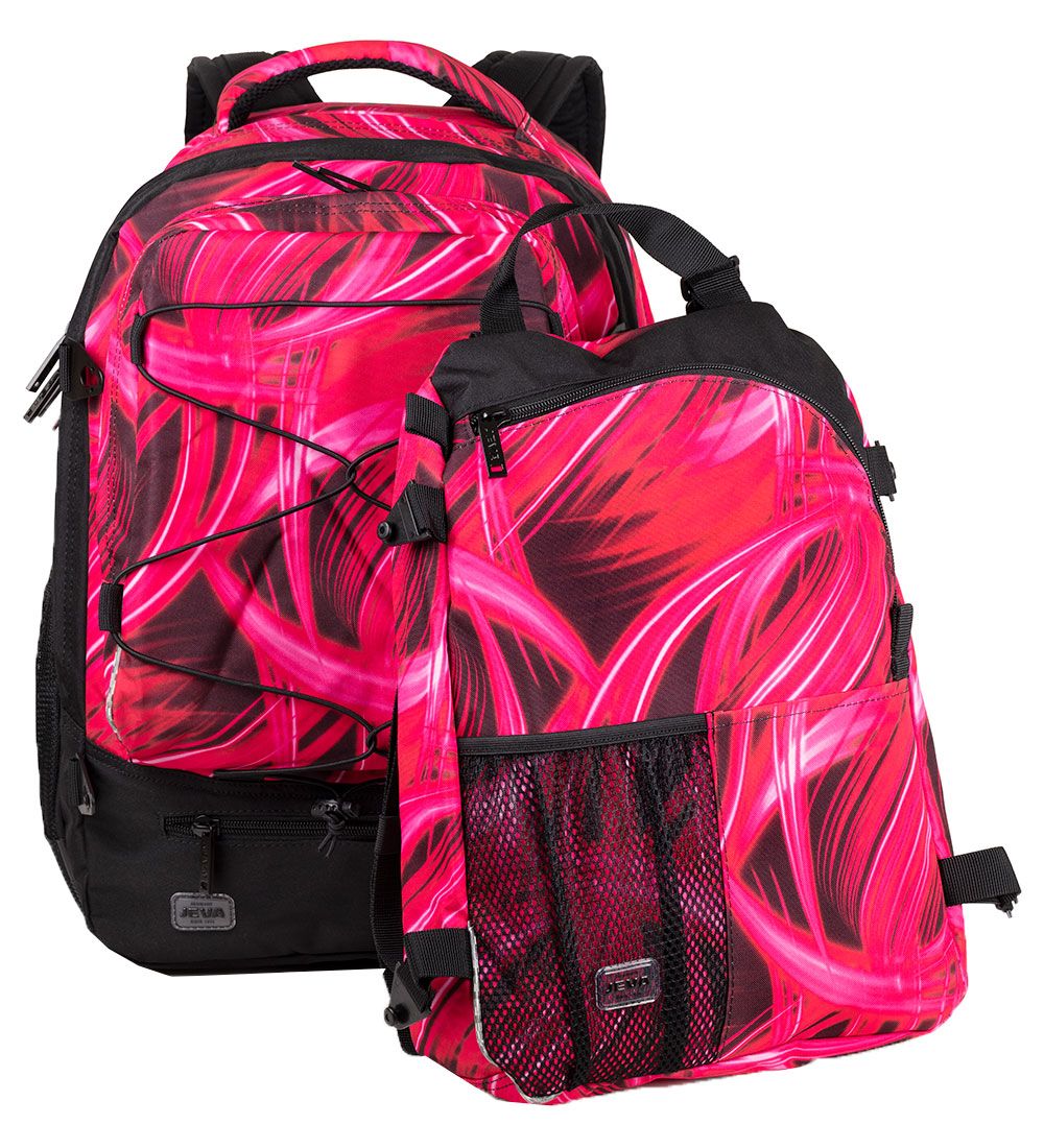 Jeva School Backpack - Supreme+ - Pink Lightning