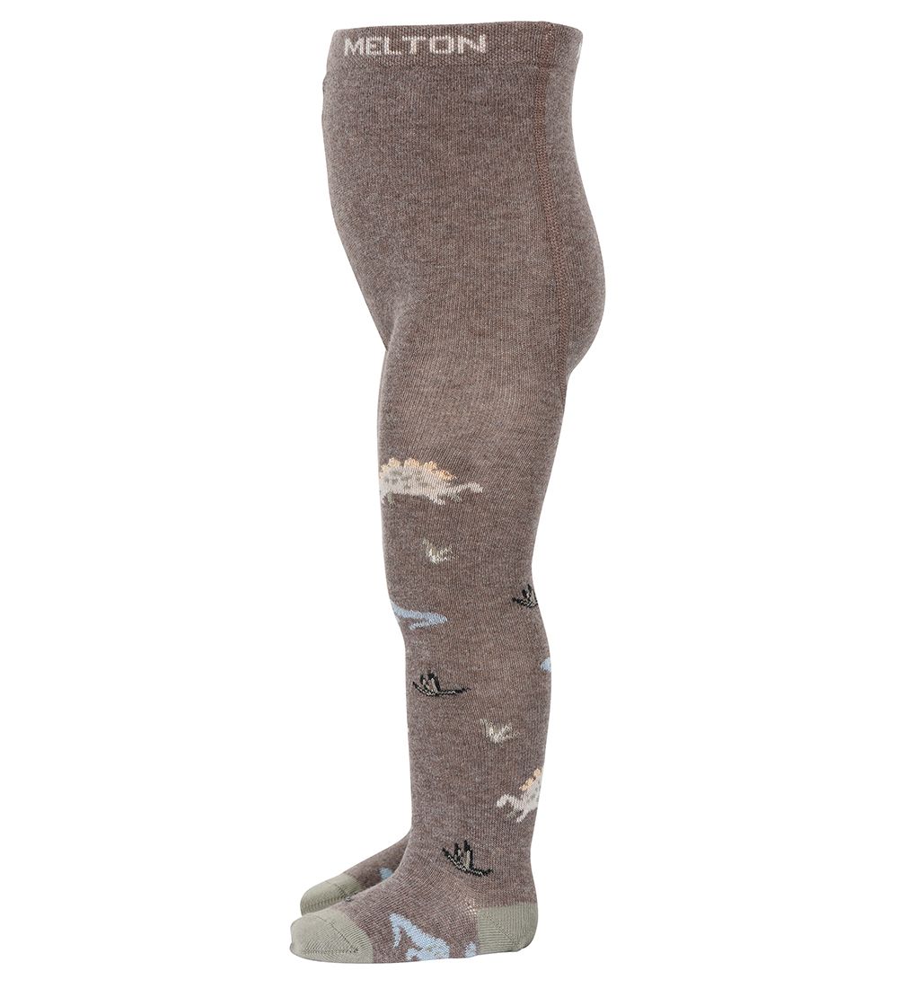 Melton Tights - Denver Melange w. Dinosaurs
