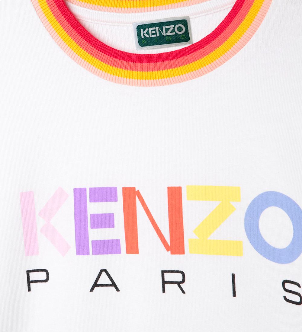 Kenzo T-shirt - White/Multicolour w. Print