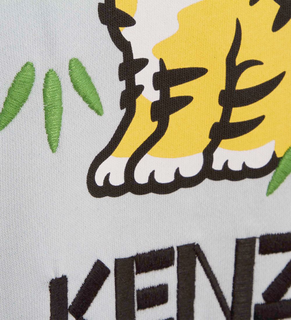 Kenzo Hoodie - Light Blue w. Tiger