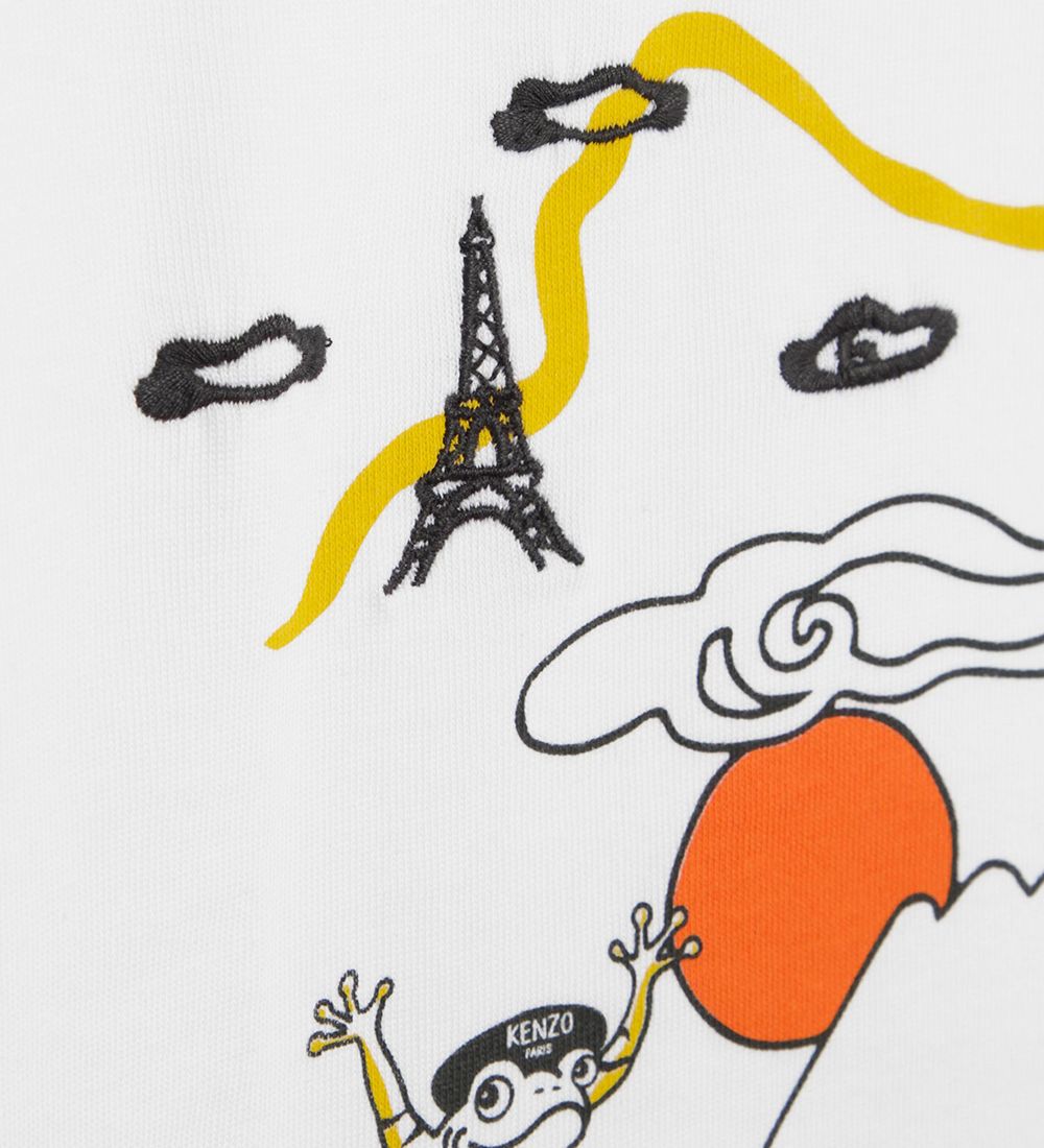 Kenzo T-shirt - White w. Print